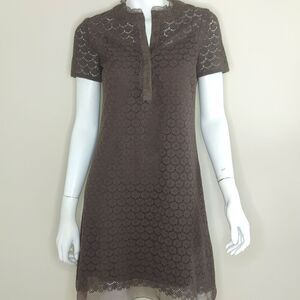 Elie Tahari Crochet Mini Dress Embroidered Small